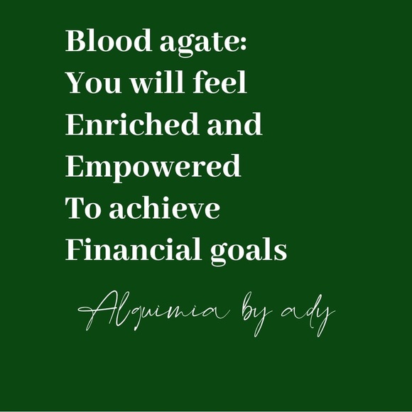 Blood Agate handmade bohemian beaded ring - Picture 5 of 7